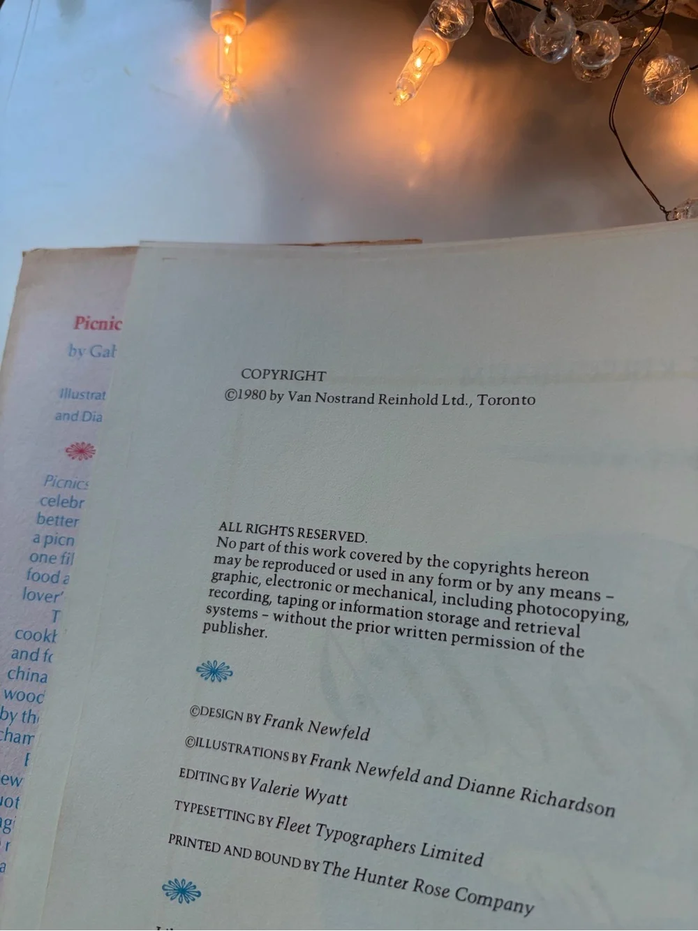 Vintage 80’s Signed Copy of Picnics for Lovers Cookbook by Gabrielle Kirschbaum - Picture 5 of 5